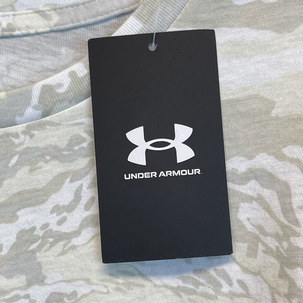 NWT UNDER ARMOUR T-Shirt Men's Large White Gray ABC Camo Short Sleeve Crew Neck - Picture 6 of 15